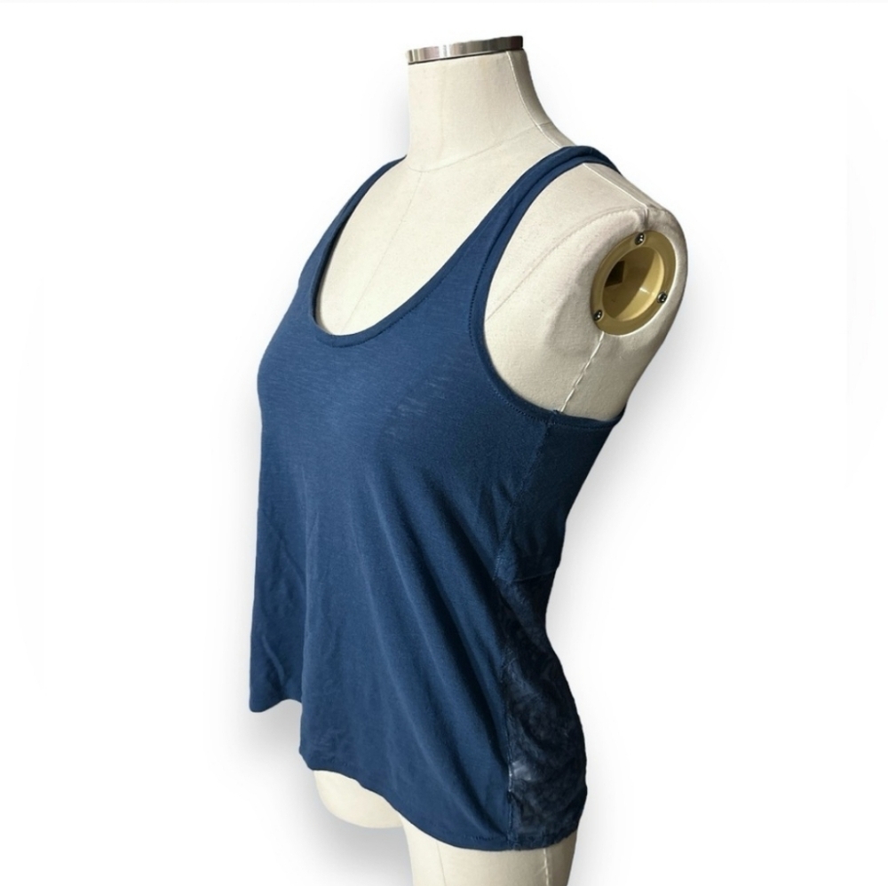 AEROPOSTALE Boho Blue Racerback Tank Top Lace Back NWOT!!